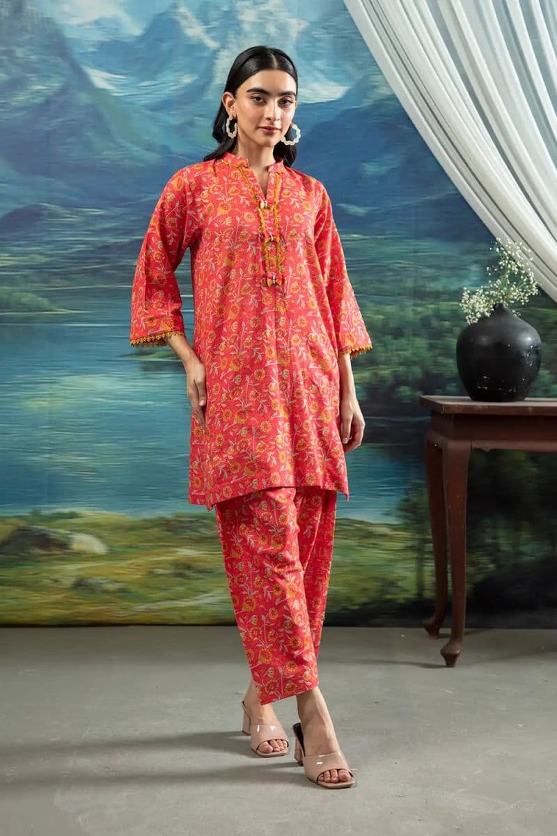 2 Piece - Printed Khaddar Suit thumbnail