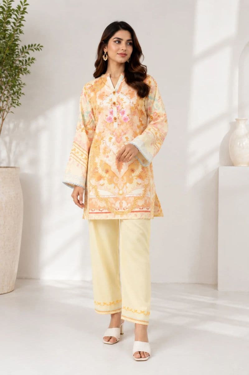 2 Piece - Printed Arabic Lawn Suit thumbnail