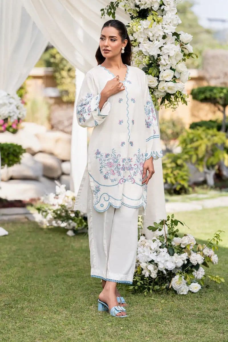 2 Piece - Embroidered Linen Suit thumbnail