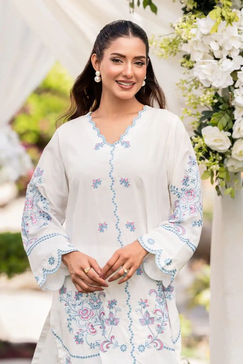 2 Piece - Embroidered Linen Suit thumbnail