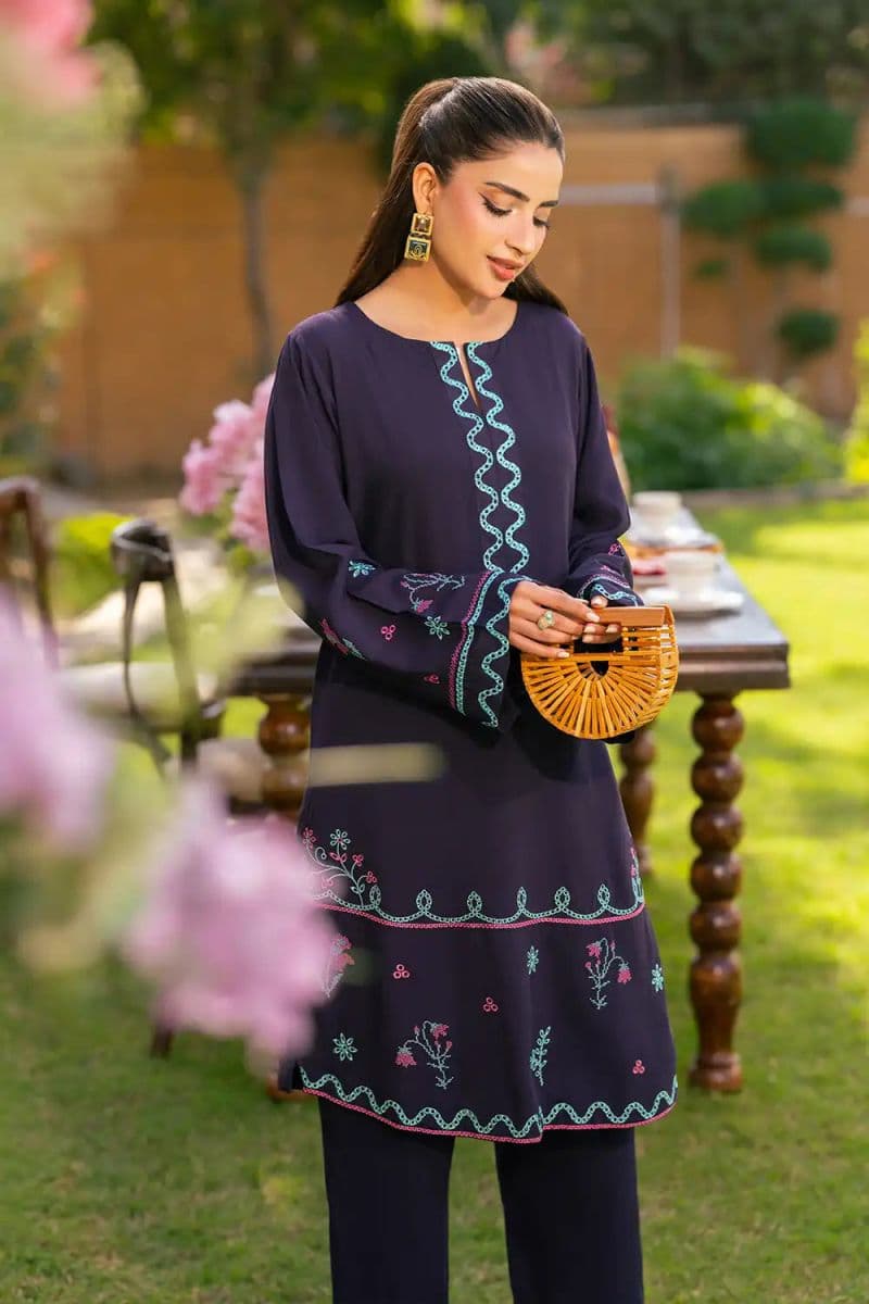 2 Piece - Embroidered Linen Suit thumbnail