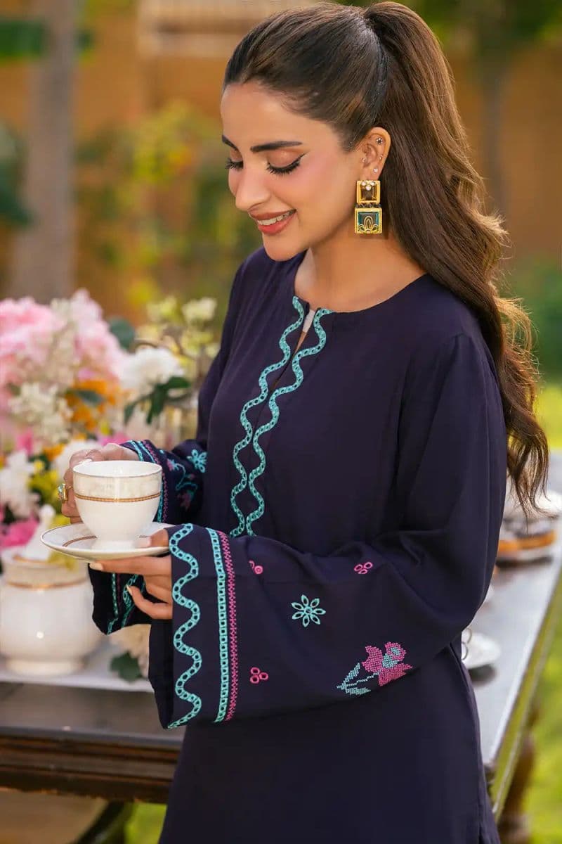2 Piece - Embroidered Linen Suit thumbnail