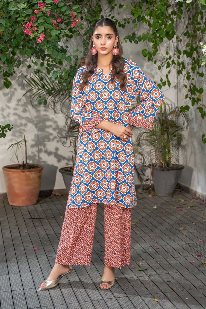 2 Piece - Printed Linen Suit thumbnail