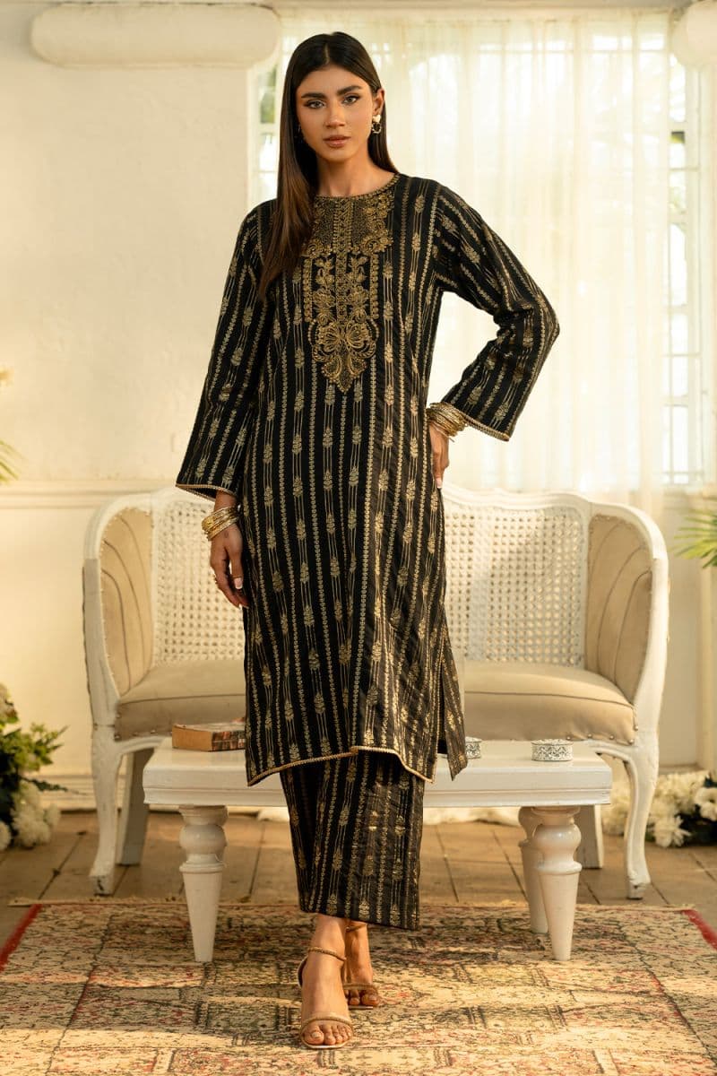 2 Piece - Embroidered Jacquard Suit thumbnail