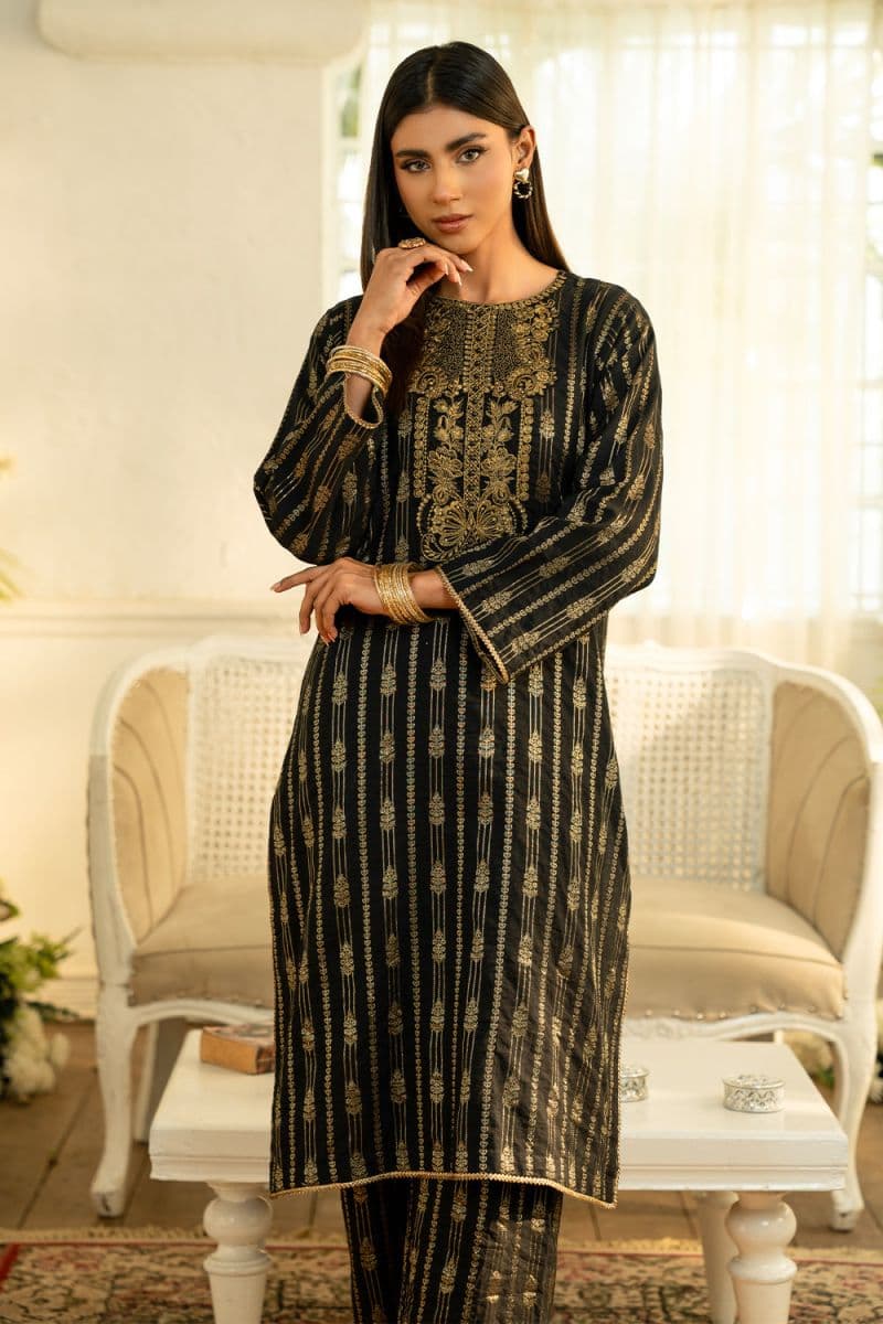 2 Piece - Embroidered Jacquard Suit thumbnail