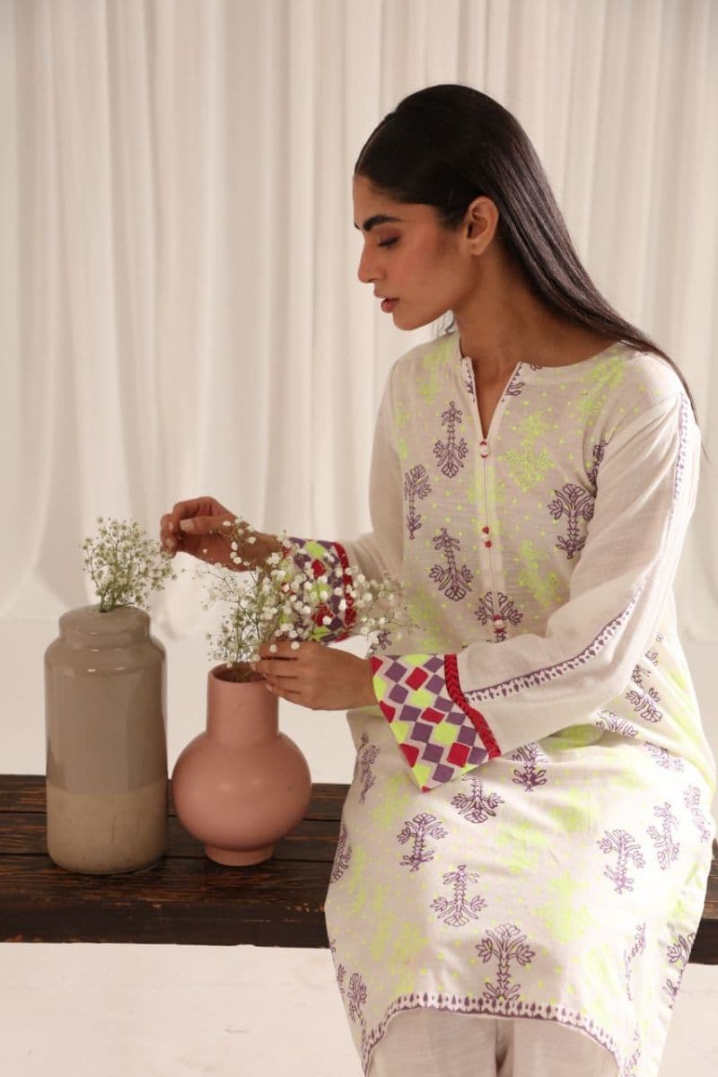 2 Piece - Printed Khaddar Suit