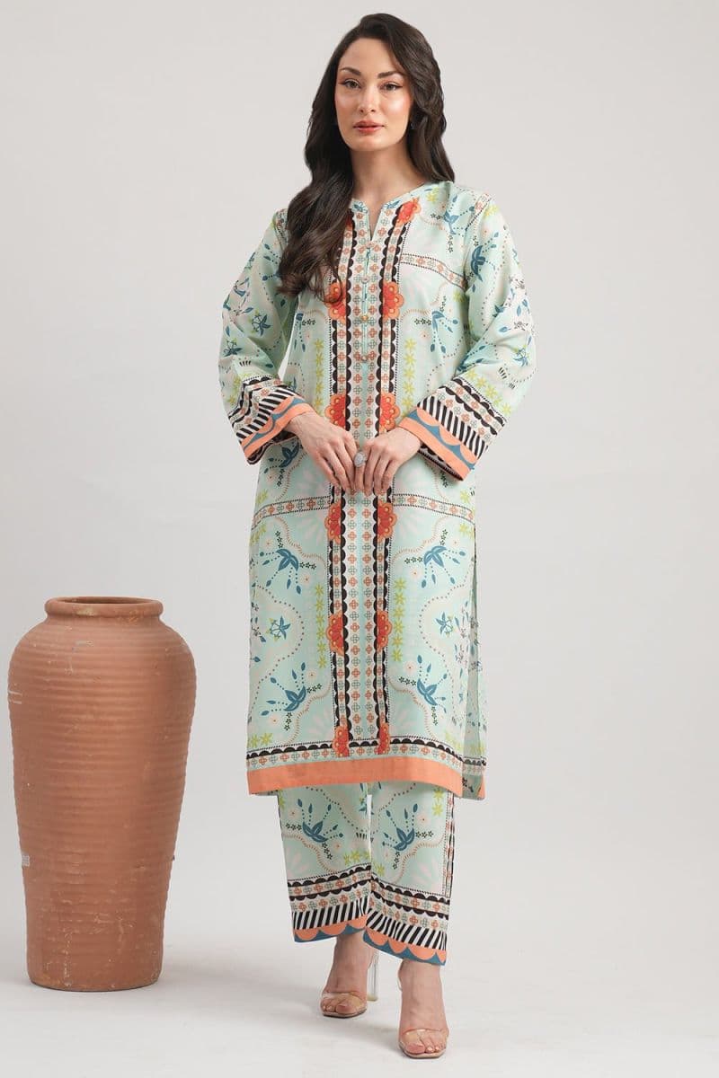 2 Pc Lawn Printed Stitched Suit thumbnail