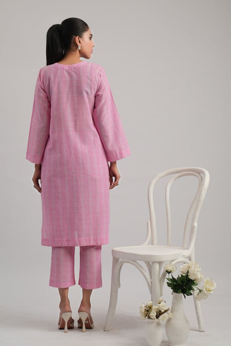2 Pc Dobby Dyed Stitched Suit thumbnail