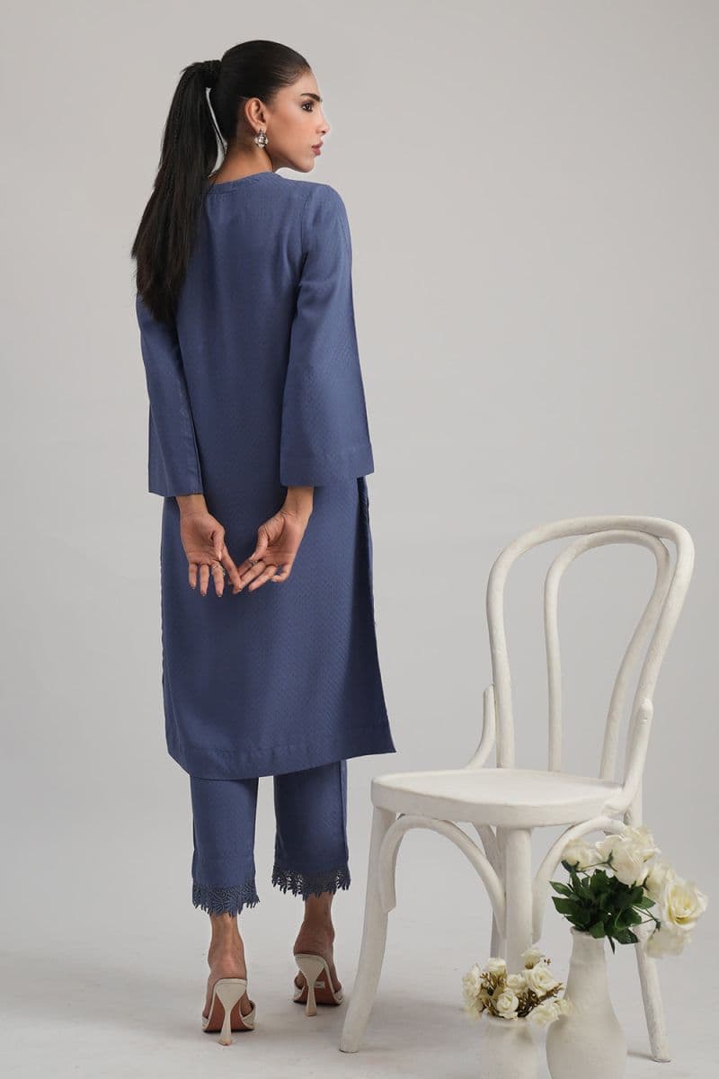 2 Pc Dobby Dyed Stitched Suit thumbnail