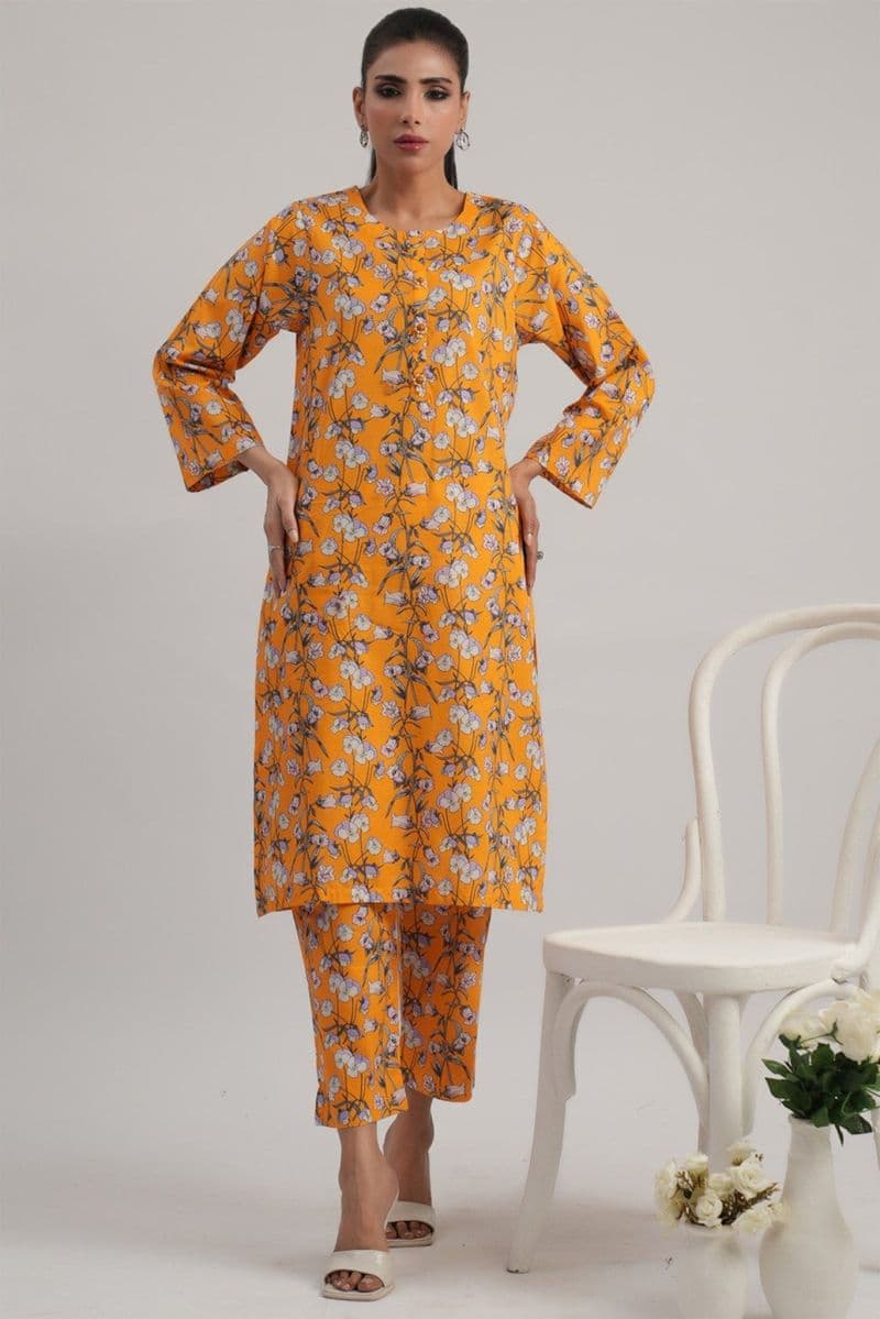 2PC Cotton Lawn Printed Stitched Suit thumbnail