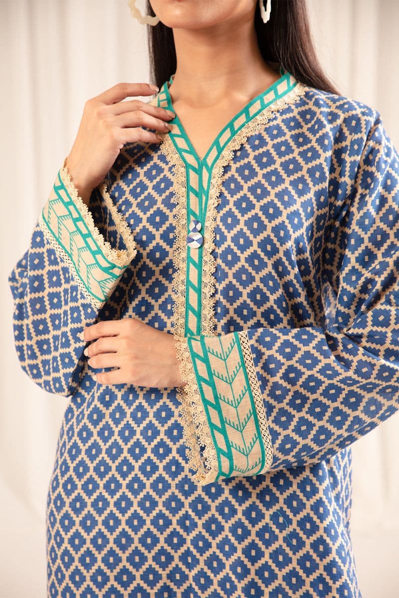 2 Piece - Printed Khaddar Suit thumbnail