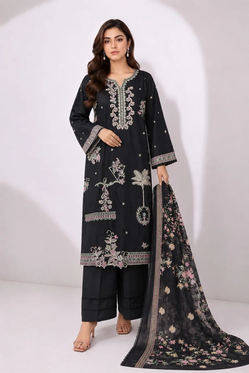 3 PIECE - EMBROIDERED CAMBRIC SUIT thumbnail