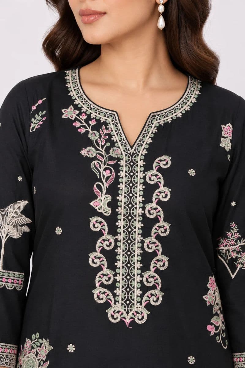 3 PIECE - EMBROIDERED CAMBRIC SUIT thumbnail