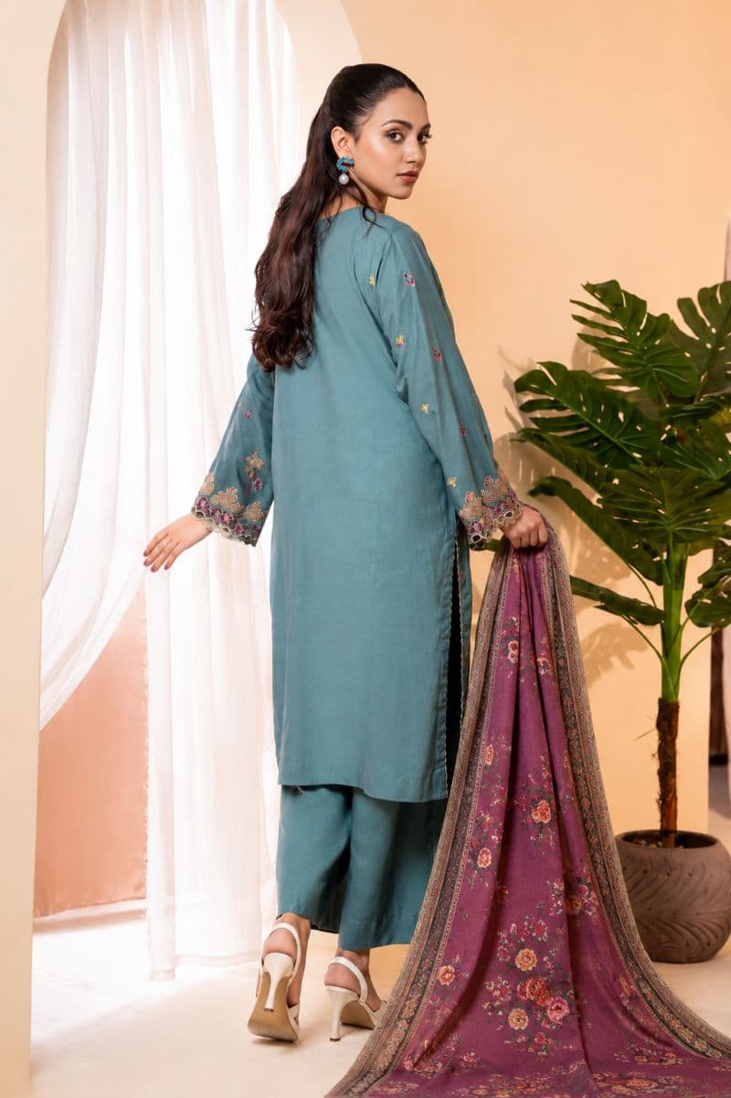 3 PIECE - EMBROIDERED CAMBRIC SUIT thumbnail