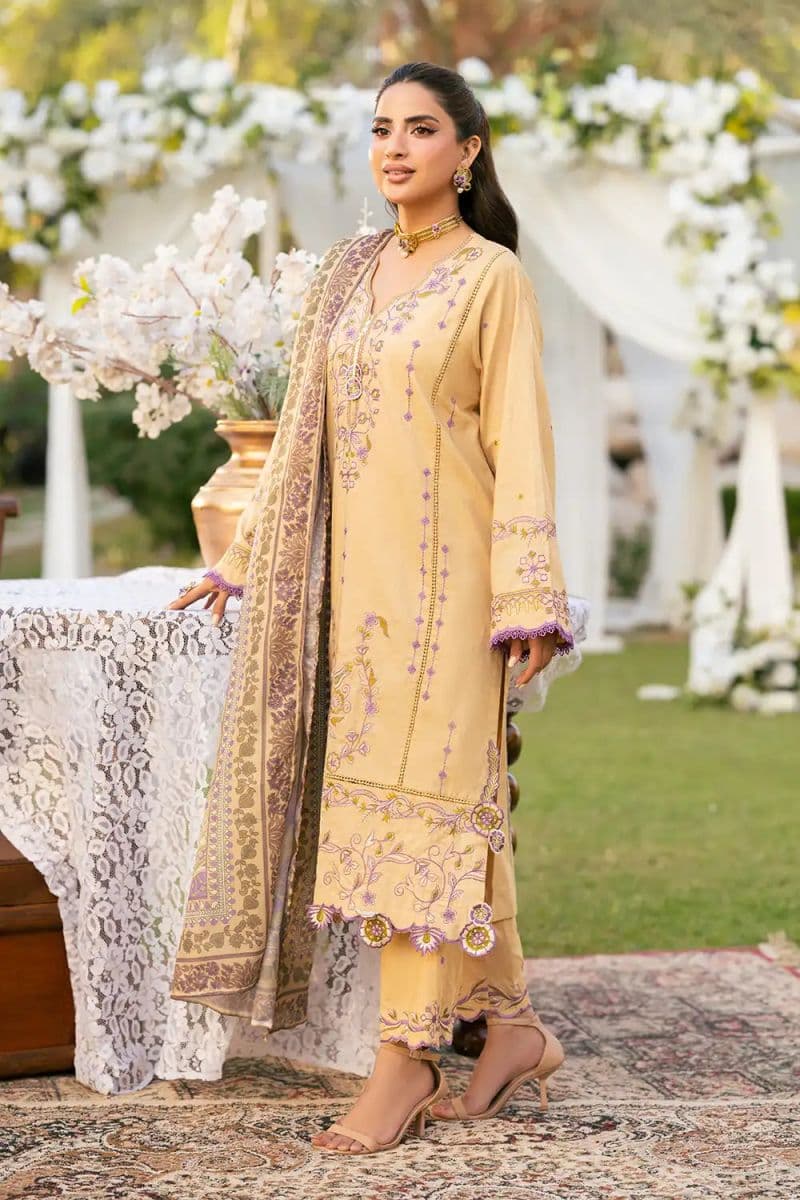 3 Piece - Embroidered Cambric Suit thumbnail