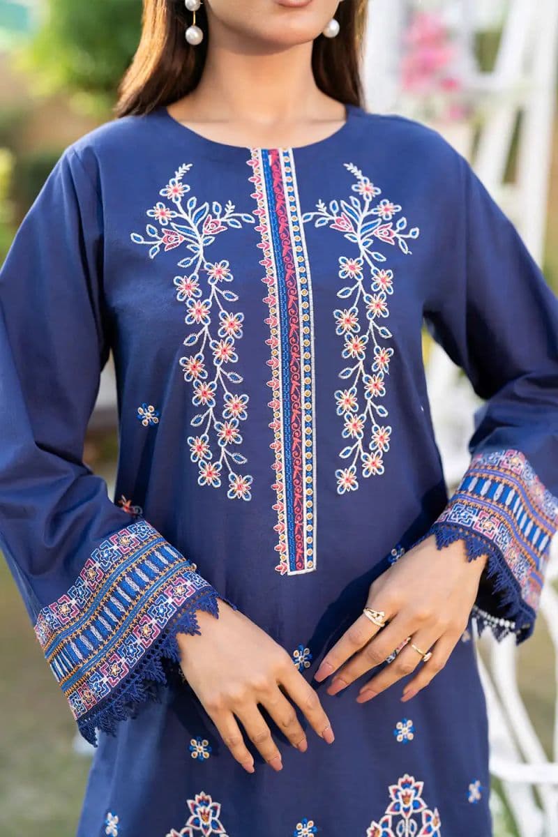3 Piece - Embroidered Cambric Suit thumbnail