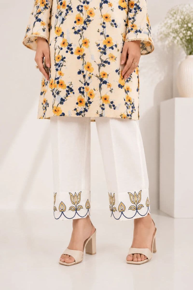 3 Piece - Printed Chikankari Suit thumbnail
