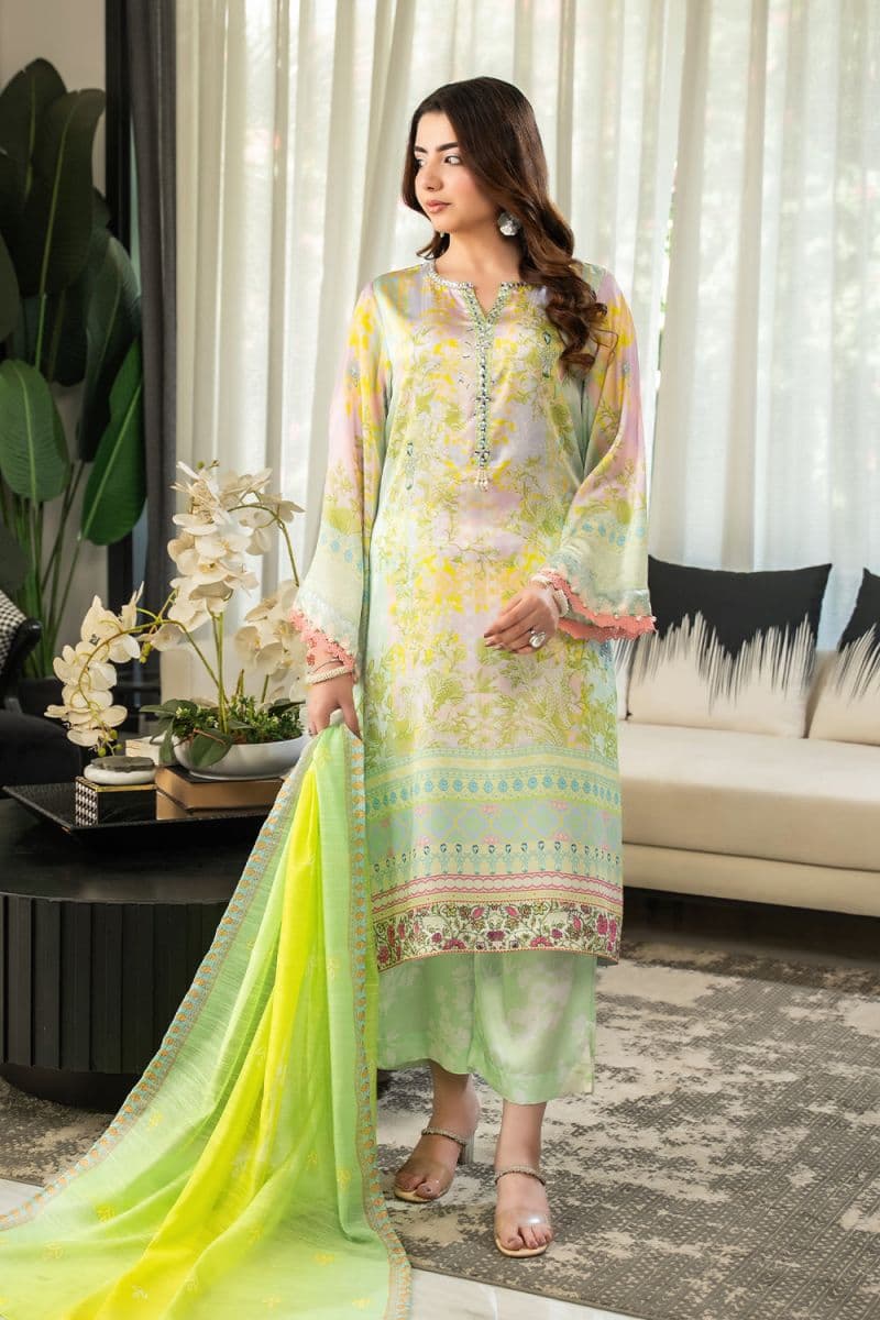 3 Piece - Printed Silk Suit thumbnail