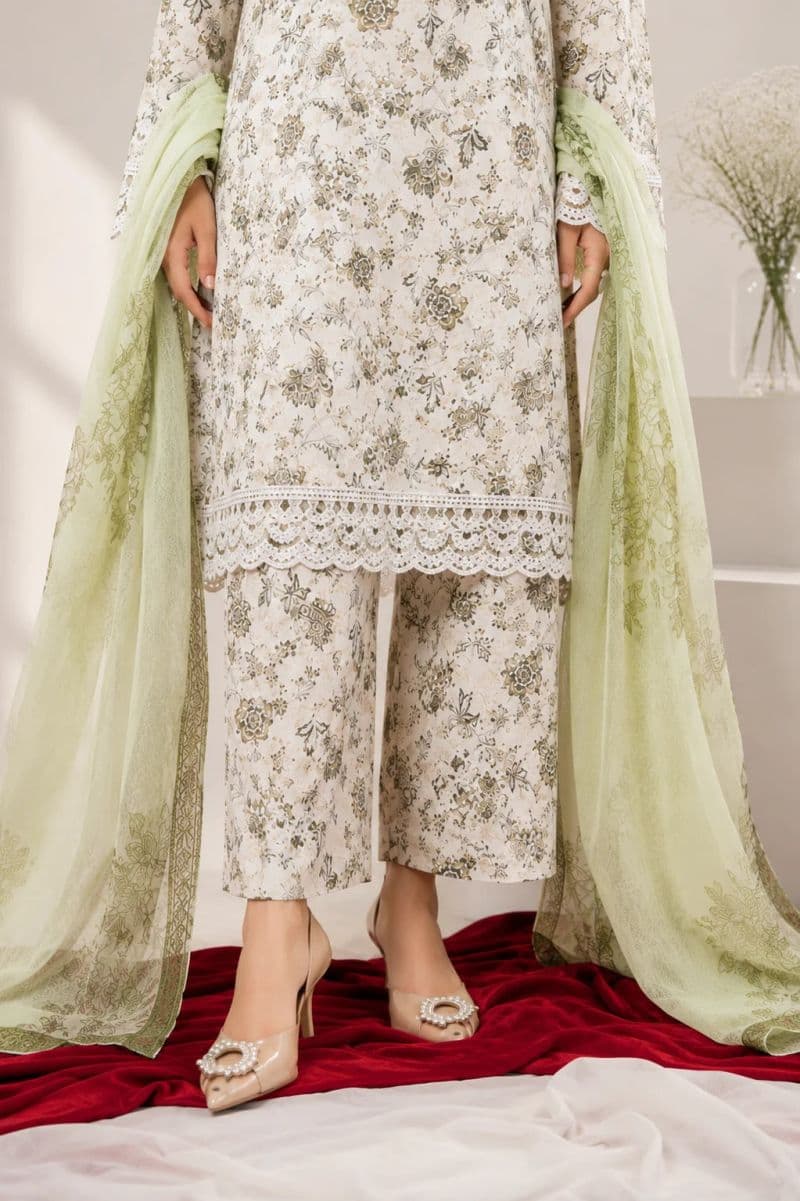 3 Piece - Embroidered Lawn Suit