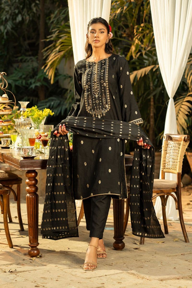 3 Piece - Embroidered Jacquard Suit thumbnail