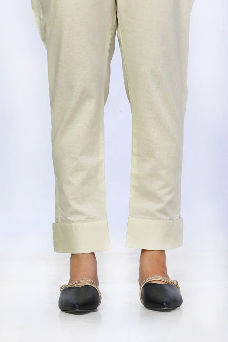 Beige Cambric Dyed Trouser thumbnail