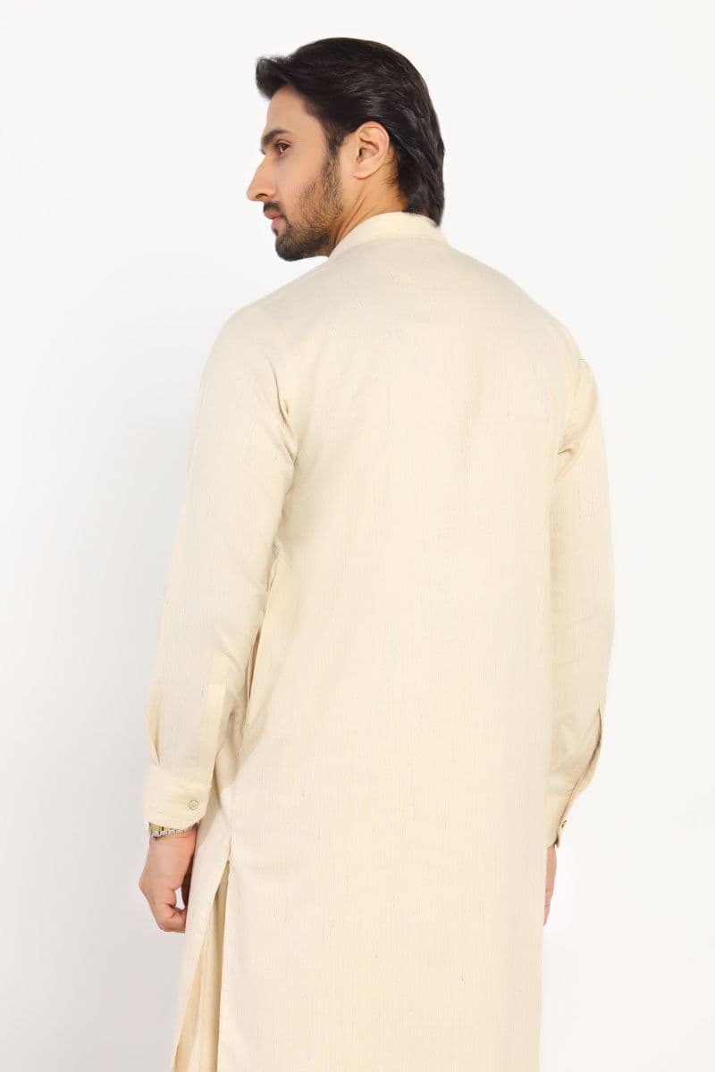 Fawn Blended Kameez Shalwar thumbnail