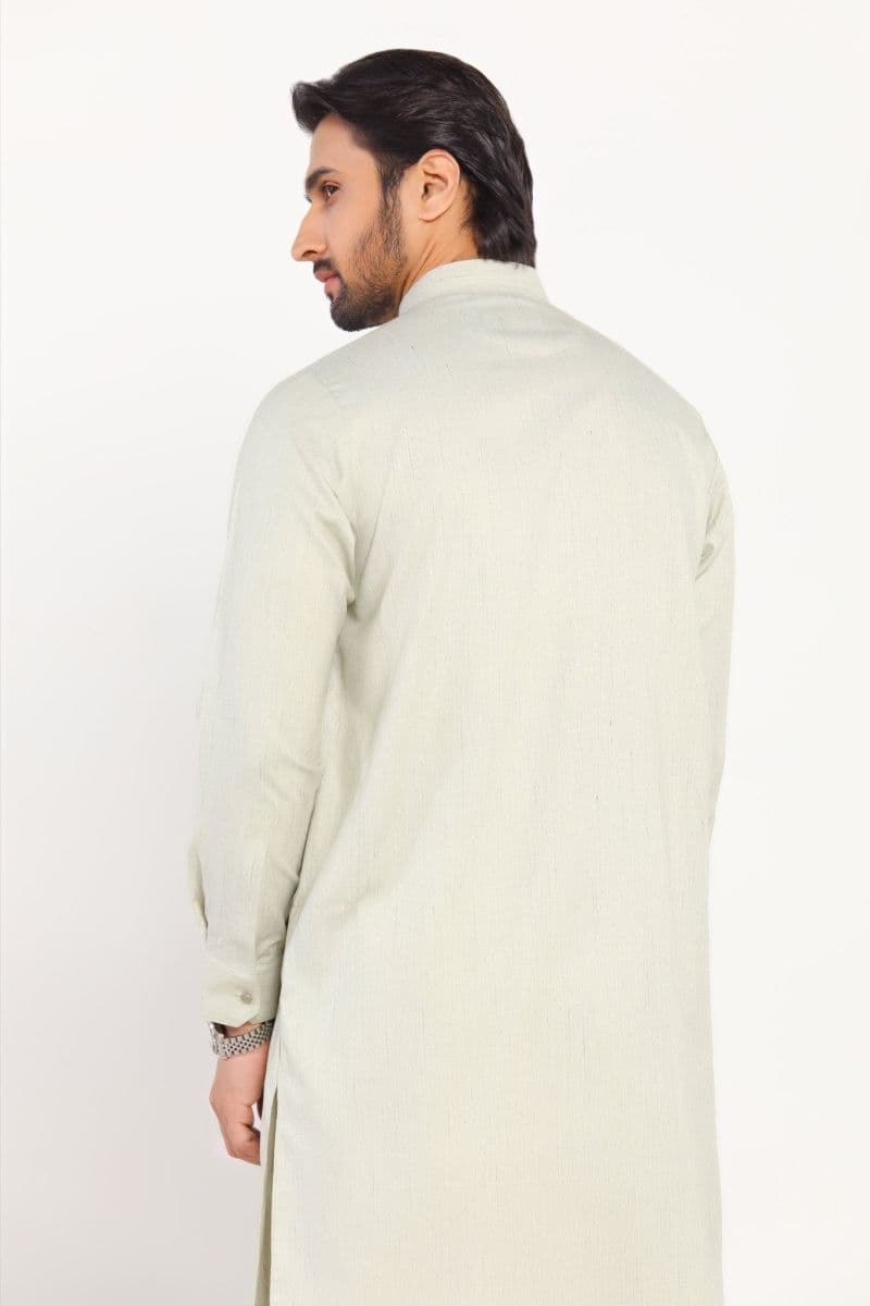 Light Fawn Blended Kameez Shalwar thumbnail