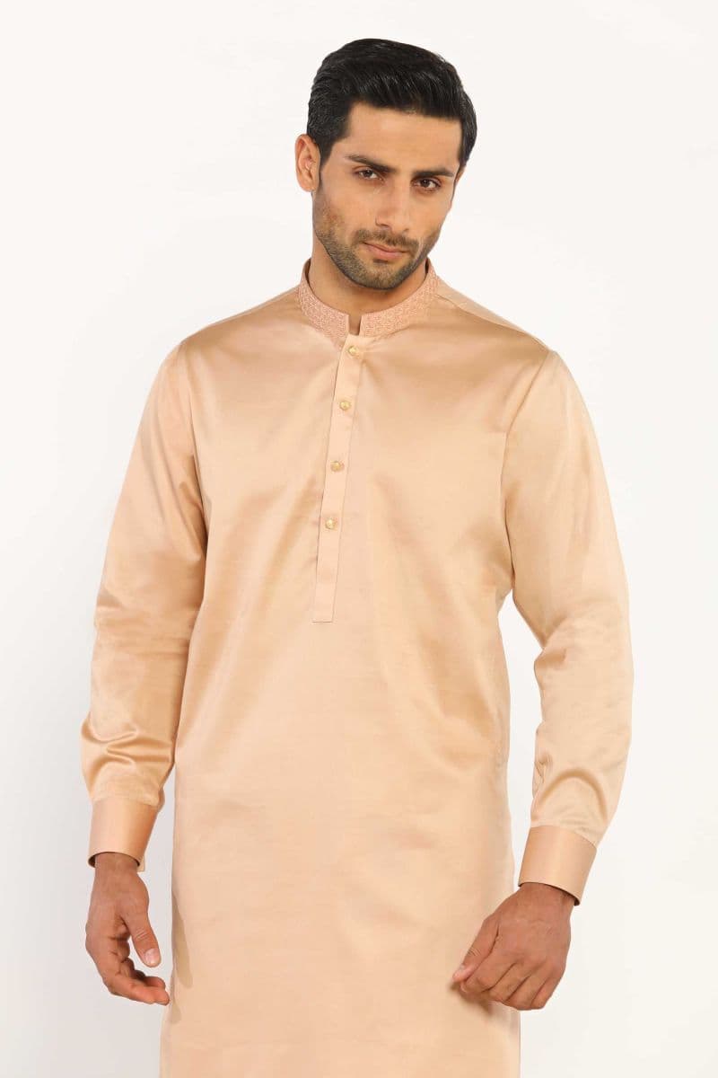 Fawn Cotton Casual Kameez Shalwar thumbnail