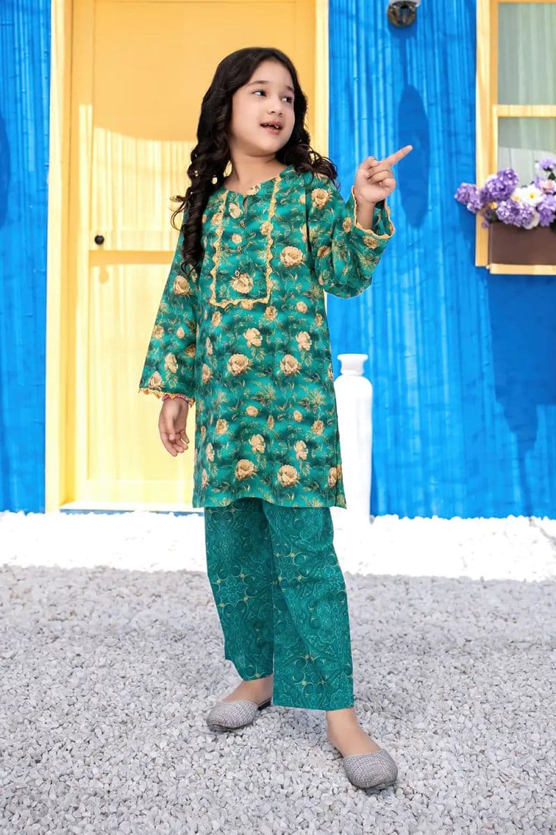 2 Piece - Printed Cotton Lawn Suit