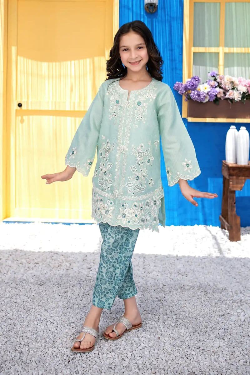 2 Piece - Embroidered Doria Lawn Suit thumbnail