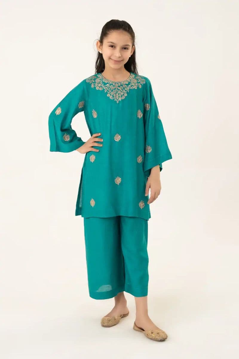 2 Piece - Embroidered Viscose Suit