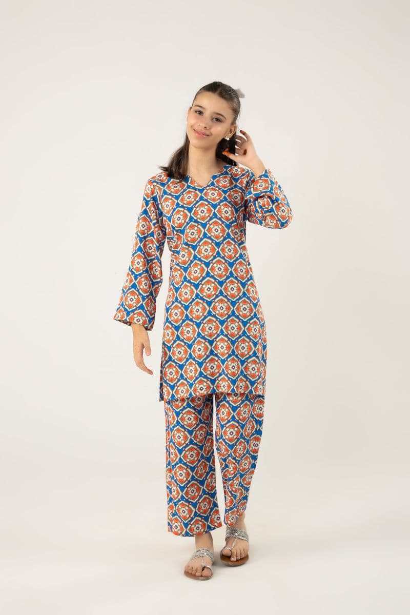 2 Piece - Printed Cambric Suit thumbnail