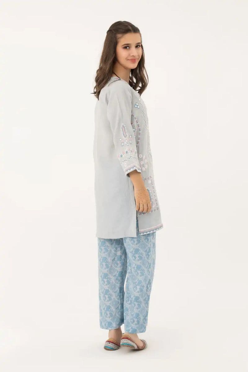 2 Piece - Embroidered Texture Suit thumbnail