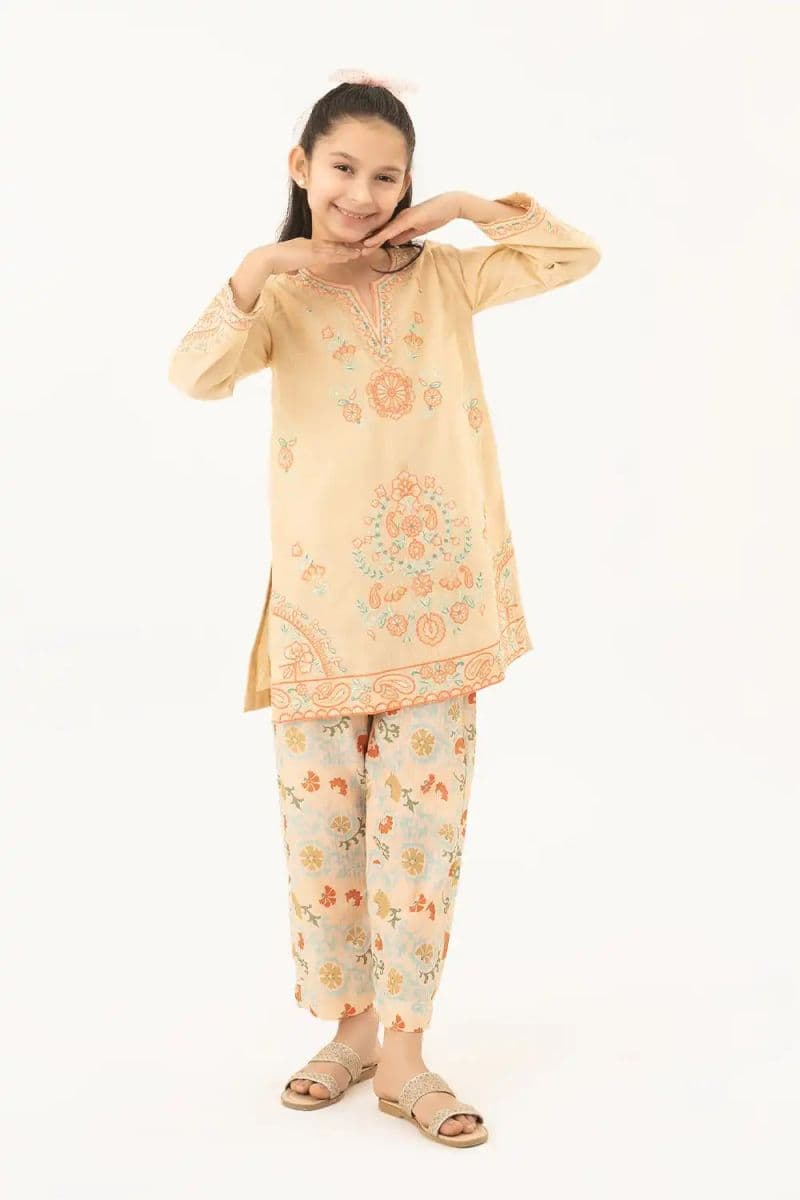 2 Piece - Embroidered Texture Suit thumbnail