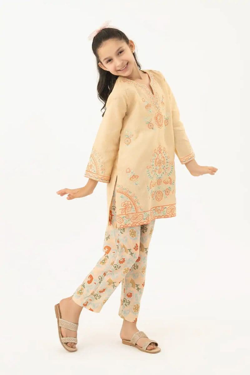 2 Piece - Embroidered Texture Suit thumbnail