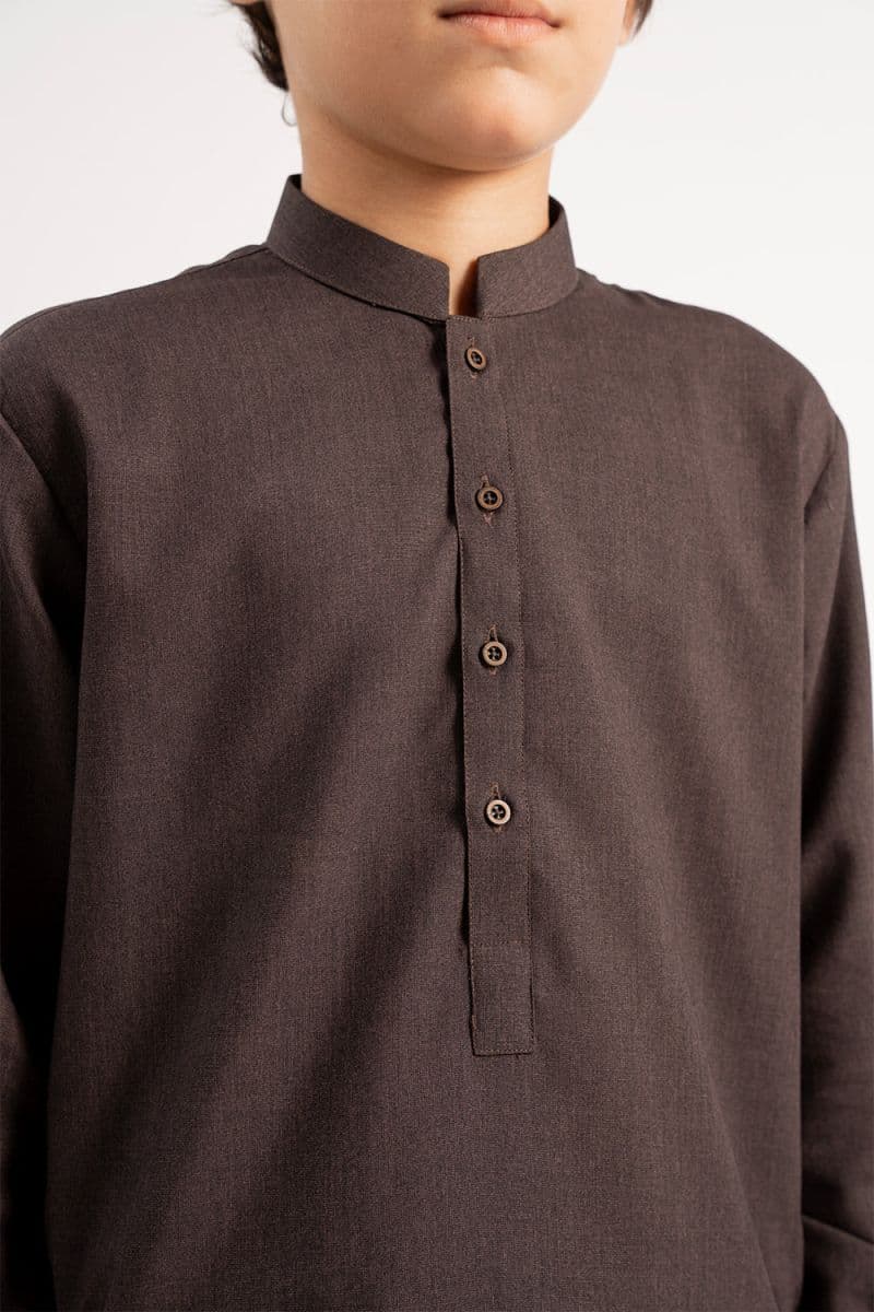 Wash & Wear Suit - DARK BROWN