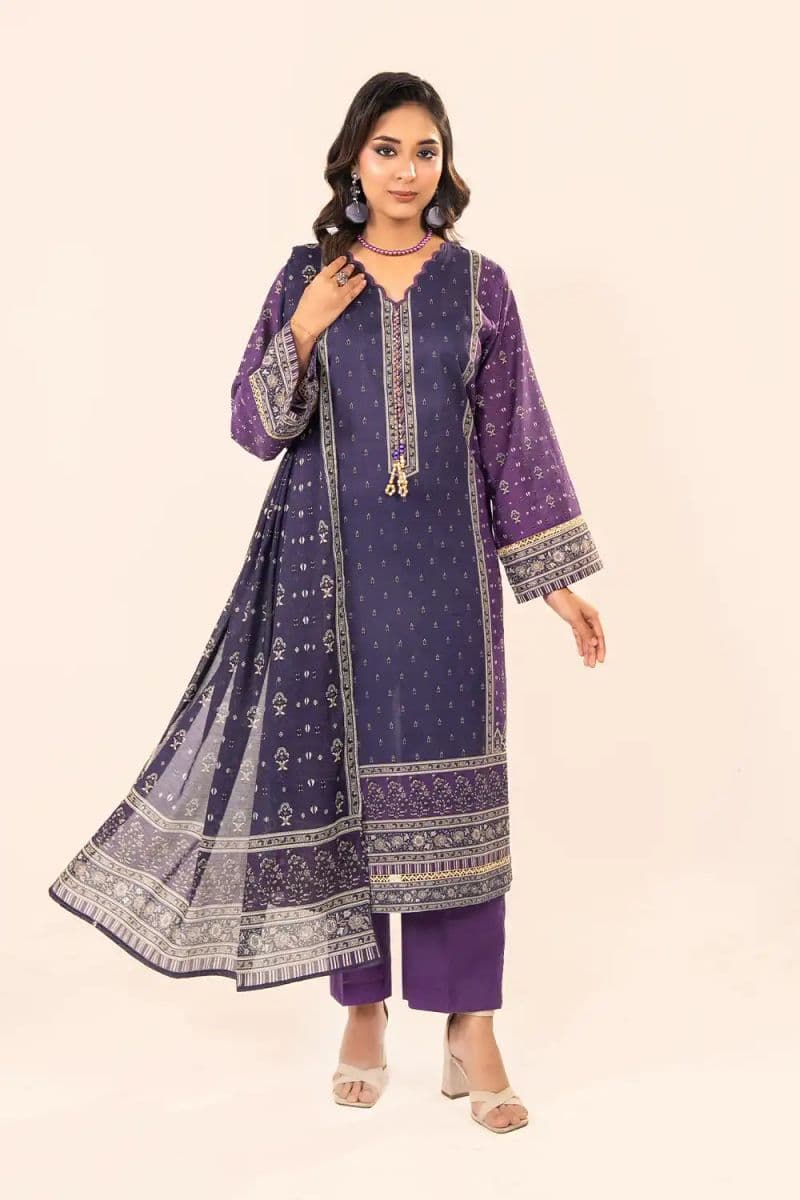 3 Piece - Printed Lawn Suit thumbnail