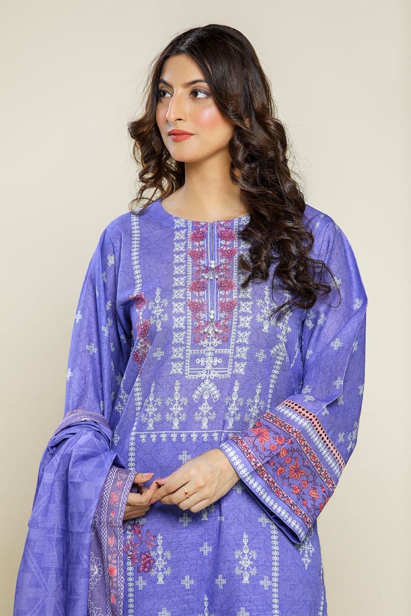 3 Piece - Printed Khaddar Suit thumbnail