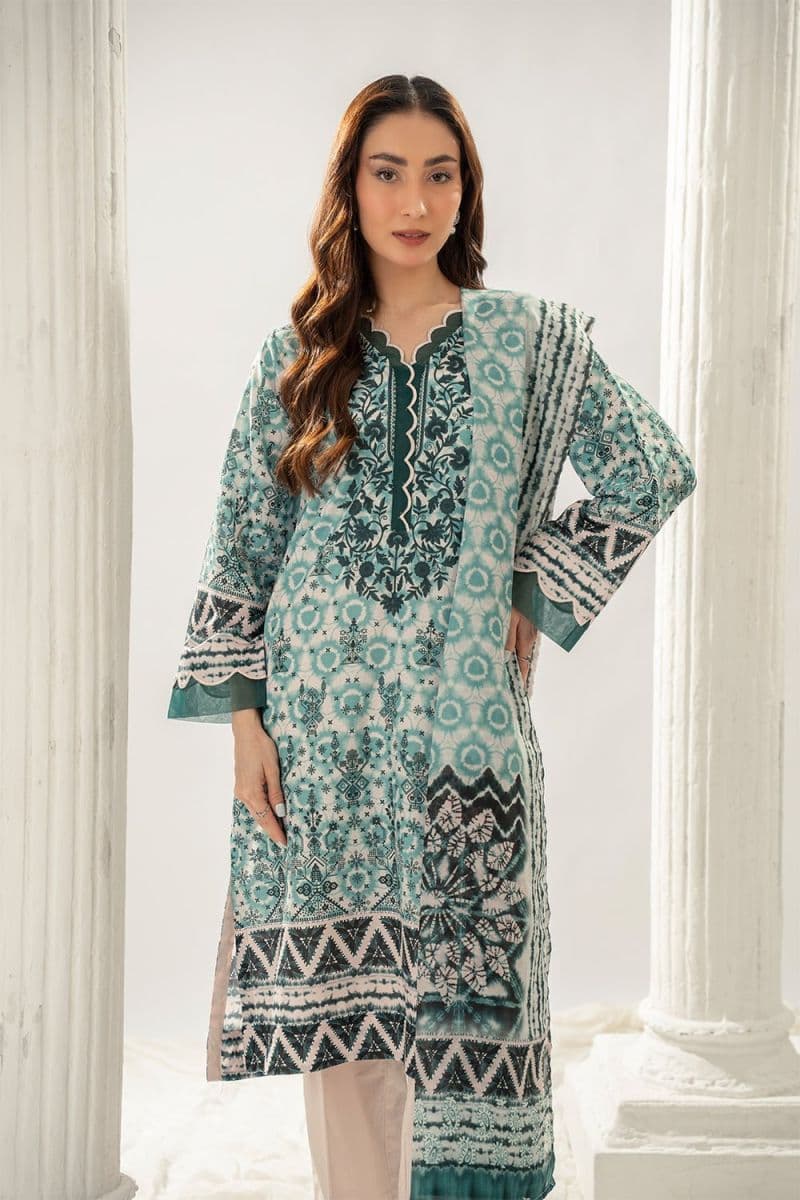 3 Piece - Printed Arabic Lawn Suit thumbnail