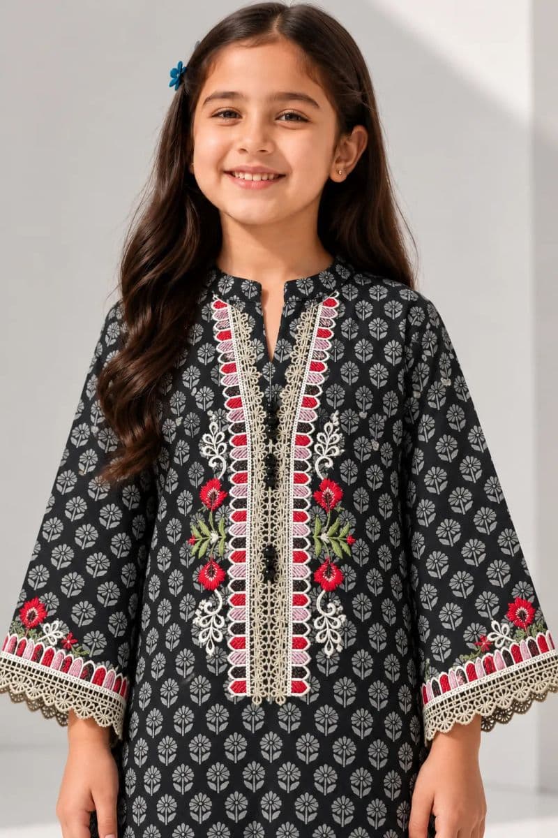 2 Piece - Printed Cotton Suit