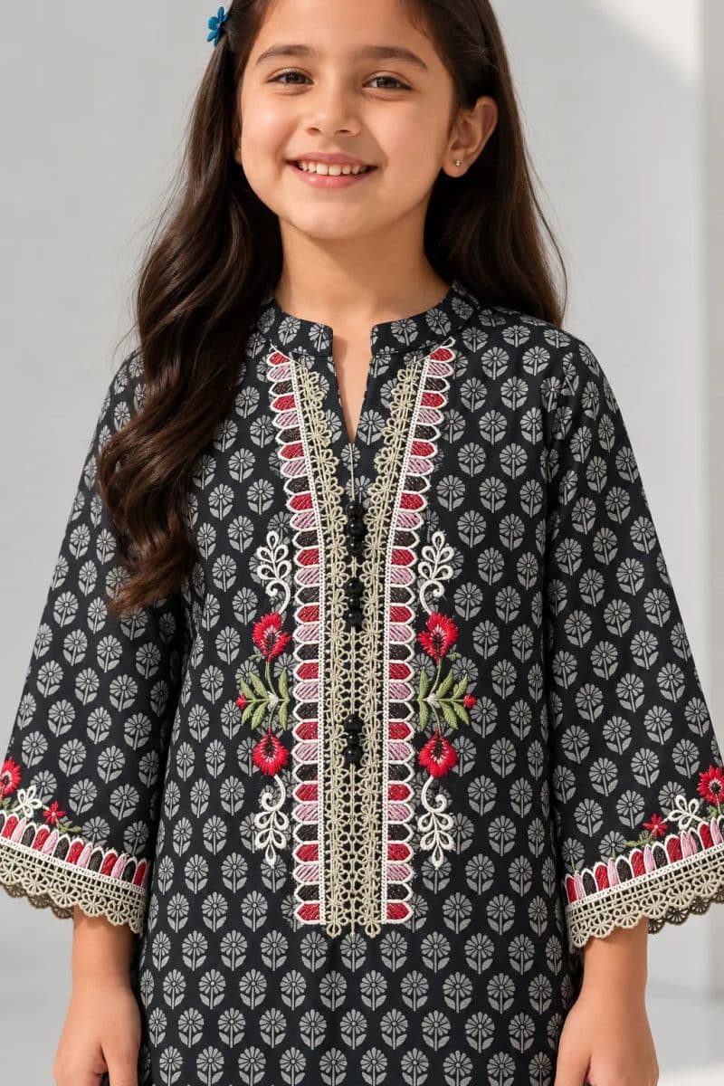 2 Piece - Printed Cotton Suit