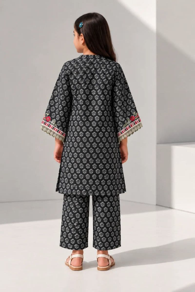 2 Piece - Printed Cotton Suit