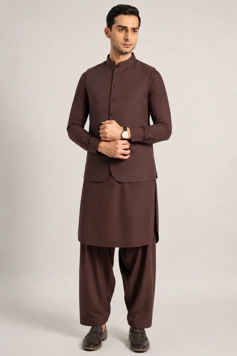 Waist Coat - Dark Brown