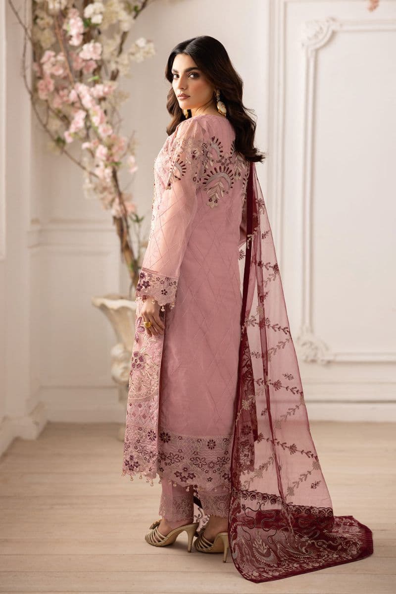 Embroidered Silk Unstitched Suit