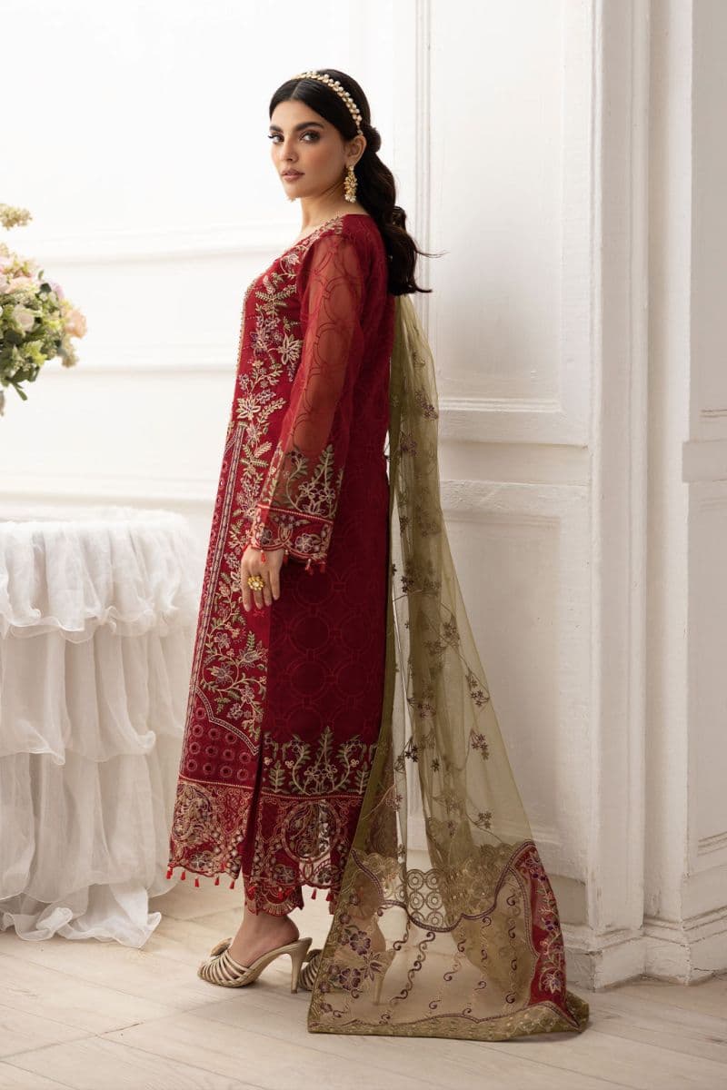 Embroidered Silk Unstitched Suit