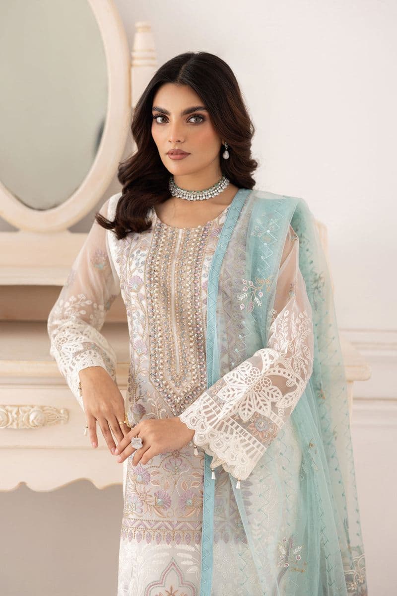 Embroidered Silk Unstitched Suit
