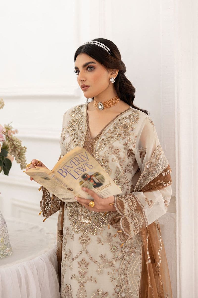 Embroidered Silk Unstitched Suit