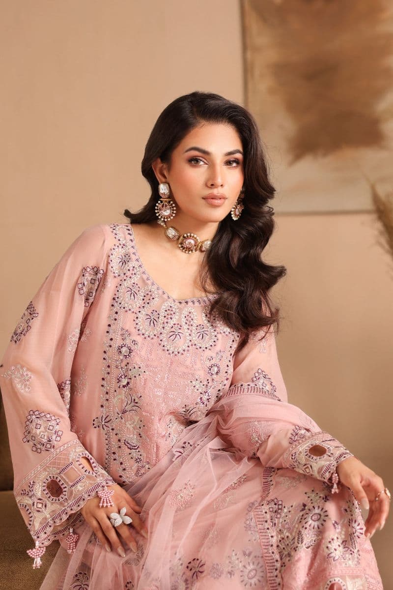 Embroidered Chiffon Unstitched Suit