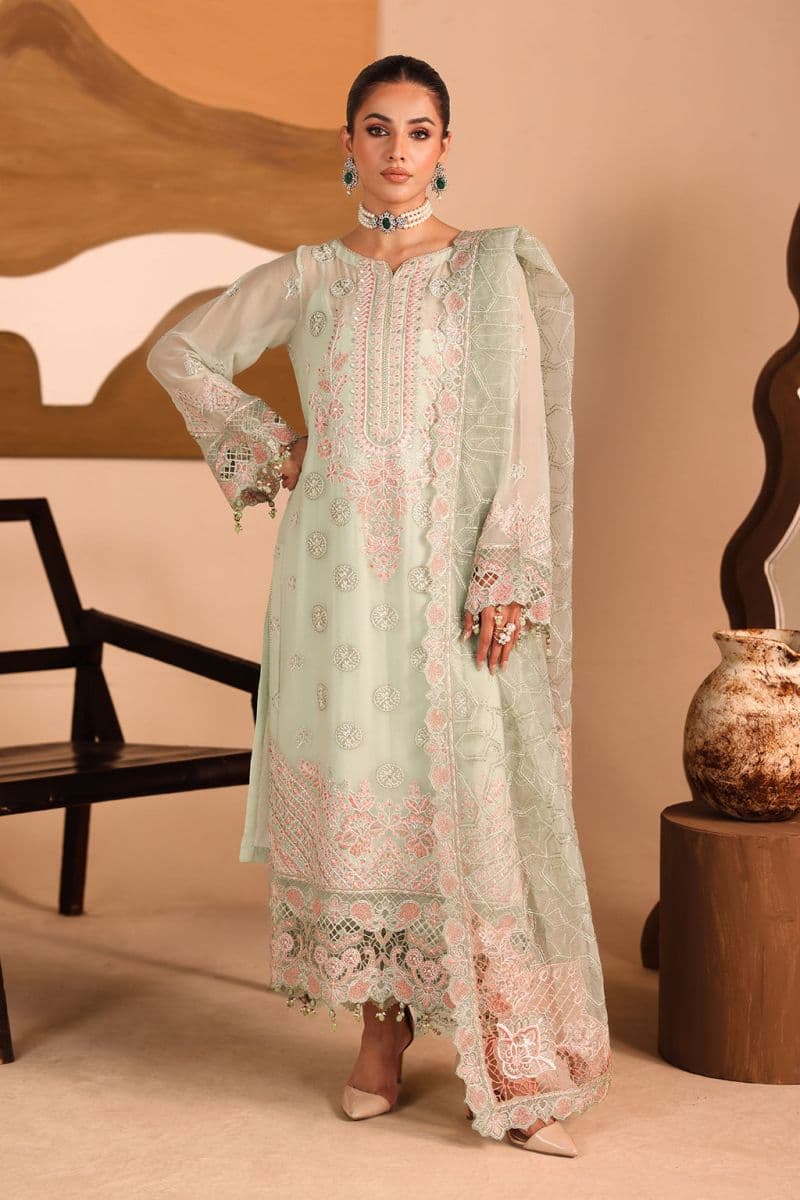 Embroidered Chiffon Unstitched Suit