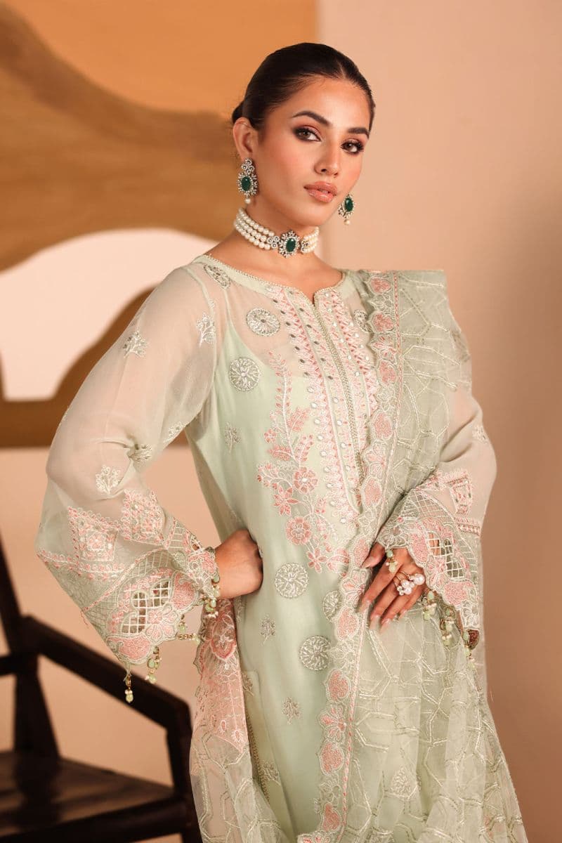 Embroidered Chiffon Unstitched Suit